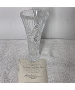 Lenox Fine Crystal Vases 6” Pinwheel Star Fan Flower Design Made In USA - $17.81