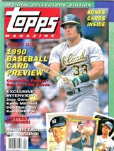 TOPPS MAGAZINE V.1, No.1 (Winter 1990) JOSE CANSECO Cover; KEN GRIFFEY, ... - £7.18 GBP