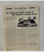 Hawaiiana Hotel Vintage Newsletter Sheet Music Maddy K Lam Song March 1,... - £10.81 GBP