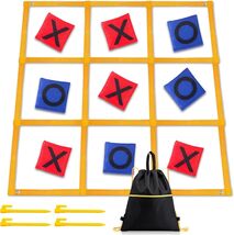 Giant 4ft x 4ft Outdoor Tic Tac Toe Game - Portable Fun for Families &amp; Kids - $40.54