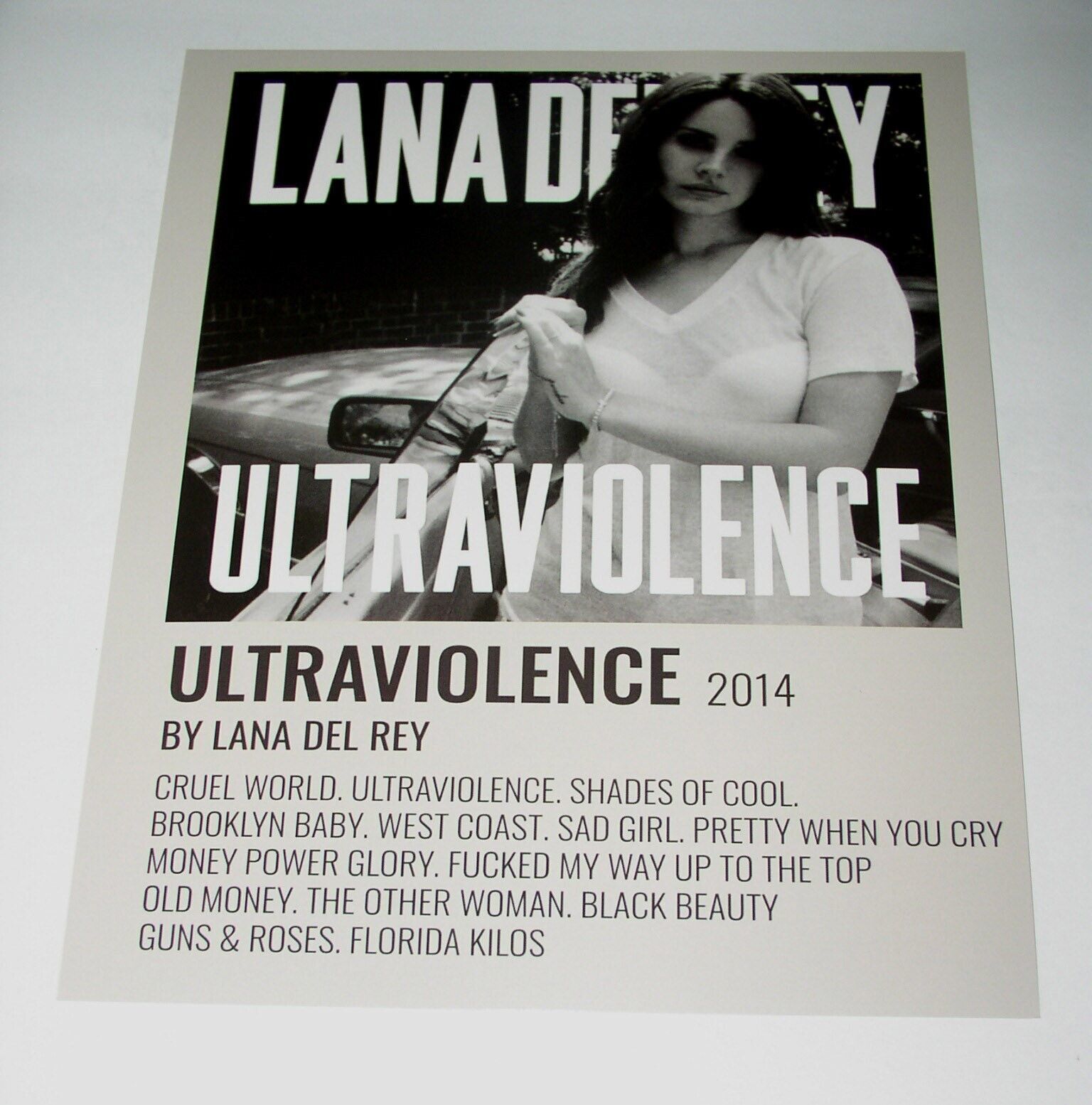 Lana Del Rey Poster Card Ultraviolence 2014 8X10 Glossy New Condition - $7.99