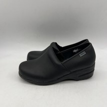 Cherokee Authentic Workwear Women Nursing Clogs Black Leather Shoes size 9 W - £19.78 GBP