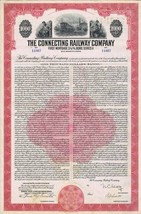 ORIGINAL Vintage 1976 Connecting Railway Co Pennsylvania Bond Certificate - £38.98 GBP