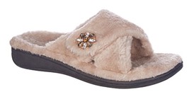 Vionic Plush Jewel Relax Bedroom Slippers Womens 9 Orthaheel Faux Fur Rh... - $1,664.37 MXN