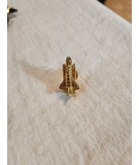 Vintage Small Goldtone NASA Space Shuttle Rocket Lapel Hat Pin Tie Tac –... - $19.99