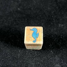 Small Mini Seahorse Sea Horse Woodblock Rubber Stamp By Hero Arts 0.75&quot; Square - £3.74 GBP