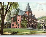 Publici Biblioteca Costruzione Springfield Ma Massachusetts 1908 DB Cart... - $3.03