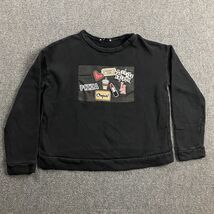 Zara Sweatshirt Women&#39;s Medium Black Pullover Graphic Winter Fall Casual M - €12,22 EUR