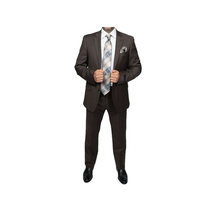 Mens TOMMY HILFIGER Suit Wool Blend 2 Button Side Vent Shark Texture 0132 Brown image 7