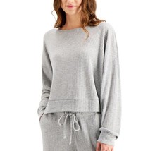 Jenni Womens Waffle Knit Pajama Top Color H Grey Color M - £26.72 GBP
