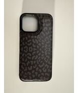 HAOPINSH for iPhone 16 Pro Max Wallet Case with Card Holder, Black Leopard  - $385.39 MXN