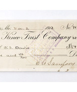 1912 Kineo Trust Company Bank Check E.A. Sampson Dover Maine Signed 962 ... - $370.74 MXN 1912 Kineo Trust Company Bank Check E.A. Sampson Dover Maine Signed 962 ... - $370.74 MXN