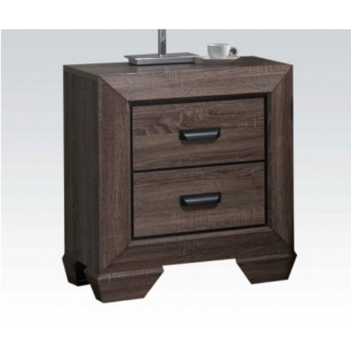 Primary image for Gray Grain Lyndon Nightstand in Weathered End Table Bedside Table for Bedroom