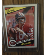 Sports Joe Montana San Francisco 49 QB 1984 Topps 2 Card #358 #359 Set N... - £514.08 GBP
