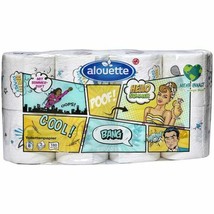 Alouette POP ART fun hip toilet paper 3-ply/ 8 rolls FREE US SHIPPING - £14.79 GBP