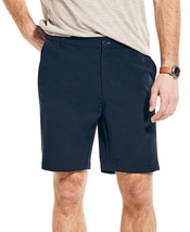 Nautica Men&#39;s Slim Fit Navtech Active Stretch 8.5&quot; Flat-Front Shorts Navy-40 - £27.52 GBP
