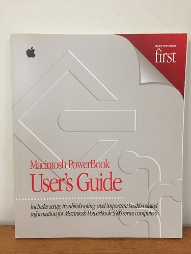 Vtg 1995 Mac Apple Computer Macintosh PowerBook 5300 Series User Guide M... - $49.49