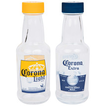 Corona Extra Salt &amp; Pepper Mini Bottle Shaker Set Clear - £15.97 GBP