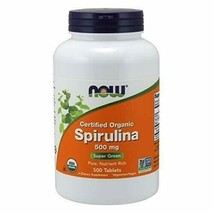 Now Foods Organic Spirulina Tablets, 500 - £22.32 GBP