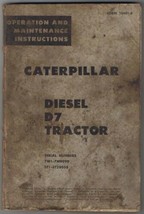 Caterpillar Deisel D7 Tractor Operation &amp; Maintenance Instruction - £11.82 GBP