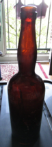 WW1 German Amber Wine Bottle - $42.98