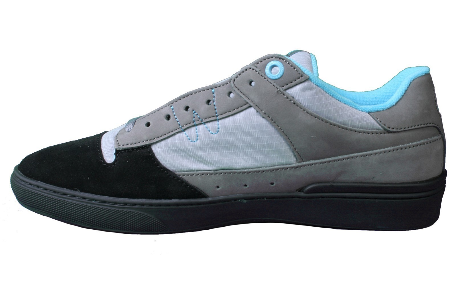 WeSC Mens Black Dark Shadow Gray Turquoise Emerson Stash Graffiti NY Shoes Item image 4