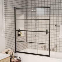  Shower Enclosure ESG 45.7"x55.1" Black - $320.49