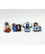 LOT OF (4) LIONEL MESSI ARGENTINA # 10 JIBBIT CROC SHOE CHARMS SLIDE SAN... - $8.32