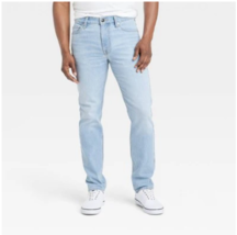 Goodfellow &amp; Co Men&#39;s Mid Rise Slim Leg Slim Stretch Blue Hemp Denim Was... - $25.64