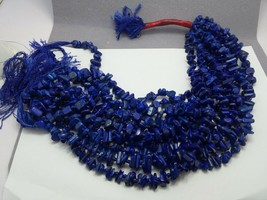 Grade A polished tumbled beading rare Lapis Lazuli un-dyed beading stran... - $108.90