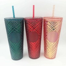 2021 Christmas Holiday Starbucks Jeweled tumbler 24 oz Venti choose color - £31.49 GBP+