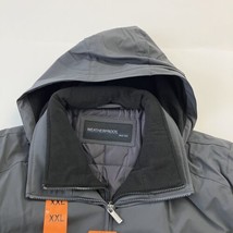 Weatherproof Men Jacket Parka Full Zip Hooded Wind Water Tech Gray XXL - £23.36 GBP
