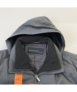 Weatherproof Men Jacket Parka Full Zip Hooded Wind Water Tech Gray XXL - £23.40 GBP