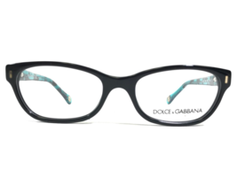 Dolce &amp; Gabbana Petite Eyeglasses Frames DD1205 1826 Black Blue 50-17-135 - £70.01 GBP