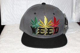 Weed Marijuana Leaf Leaves Pot Cannabis Flat Bill Snapback Baseball Cap Hat #2 - £10.62 GBP