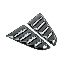 2PCs Black Side Vent Window 1/4 Quarter Scoop Louver For Ford Mustang 2015-2020 - $25.00