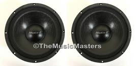 Pair 10&quot; inch 8 ohm HQ WOOFERS Bass Speaker Studio Home Cabinet Box Replacements - £60.66 GBP