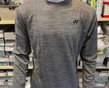YONEX Men&#39;s Badminton Long Sleeve T-Shirts Sports Top Gray [US:M] NWT 16... - £35.48 GBP