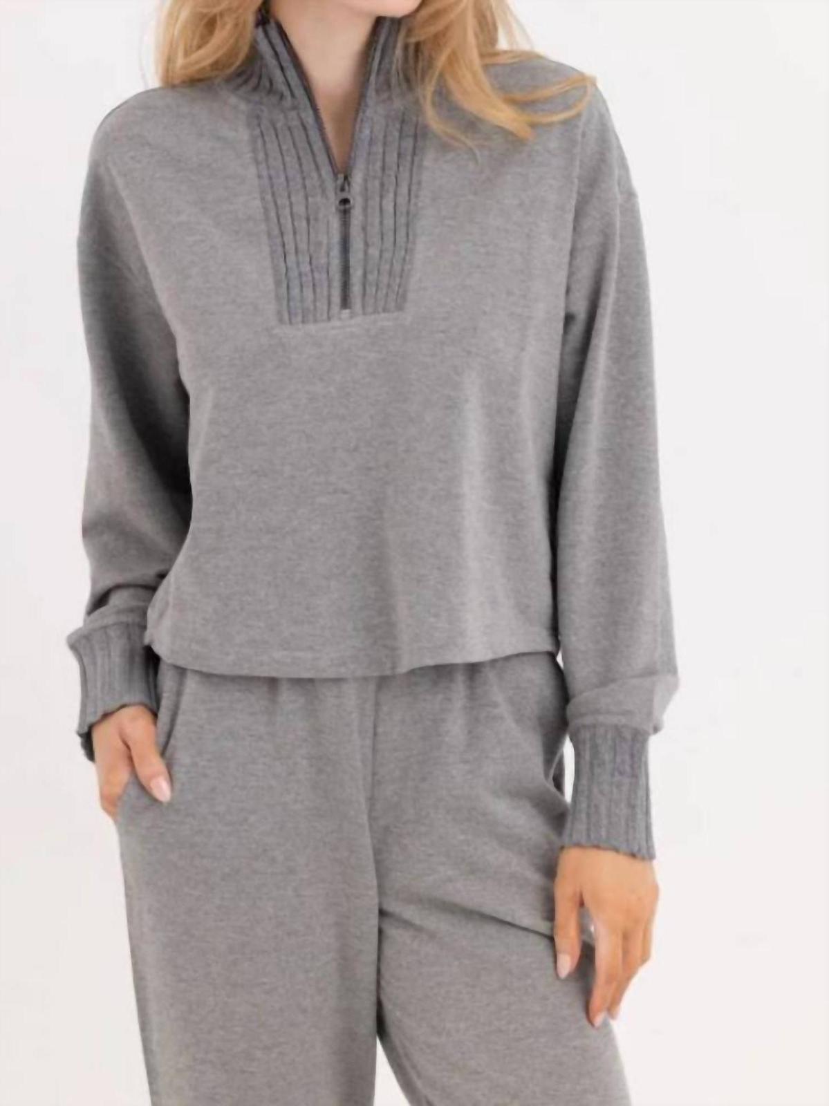 Sundays cambria sweatshirt DARK HEATHER GREY - $75.00