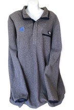 University North Carolina UNC Tar Heels Columbia Gray Fleece Jacket Men 2XL PFG - £21.09 GBP