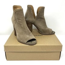 Lucky Brand Women&#39;s Brindle Libeth Suede Open Toe Booties 9M - $28.49