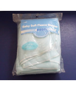 Baby soft fleece blanket scotchgard riegel brand vintage blue color made... - $373.19 MXN