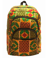 Kente Print African Backpack Book Bag Rucksack Handmade Backpack Fabric ... - $754.65 MXN