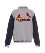 MLB St Louis Cardinals  Reversible Full Snap Fleece Jacket Embroidered L... - $134.99