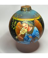 Hand-Painted Vintage Angel Ornament With Musical Instrument Design - $405.98 MXN