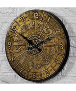 Vintage Style Wall Clock Hand-Crafted Wood And Brass Wall Clock - $117.03 CAD