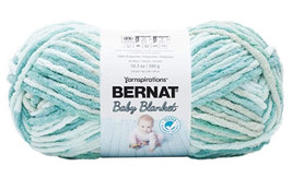 Bernat Baby Blanket Yarn 10.5oz Skein, Color Baby Blue-Green - £13.25 GBP