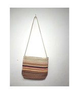 Stone Mountain Woven Fabric Striped Crossbody Purse - $19.43