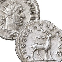 Philip I Stag Saecular Games Issue Xf+ Ancient Roman Empire Double Denarius Coin - £197.75 GBP