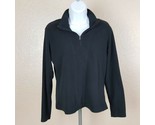 Columbia Women&#39;s Pullover Jacket Size Medium 1/4 Zip Black Long Sleeve TU11 - $9.40